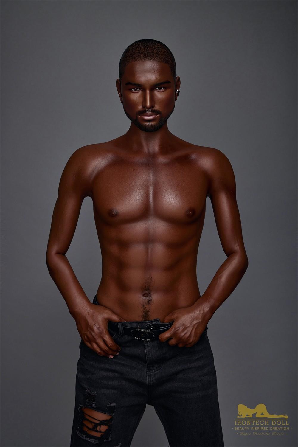 IronTech 170cm (5ft5') Realistic & Black Silicone Male Sex Doll - Kevin
