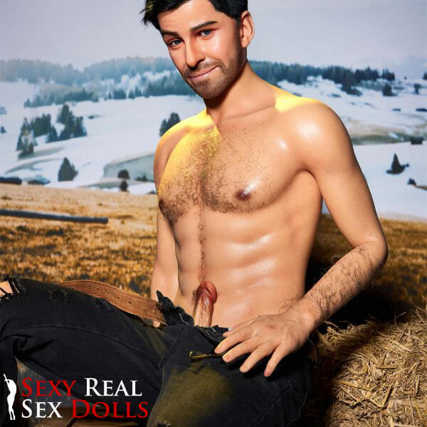 IronTech 170cm (5ft5') Sensual Cowboy Realistic Silicone Male Sex Doll - Allen