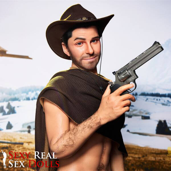 IronTech 170cm (5ft5') Sensual Cowboy Realistic Silicone Male Sex Doll - Allen