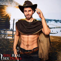 IronTech 170cm (5ft5') Sensual Cowboy Realistic Silicone Male Sex Doll - Allen
