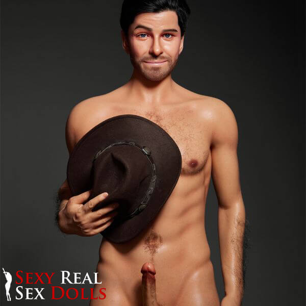 IronTech 170cm (5ft5') Sensual Cowboy Realistic Silicone Male Sex Doll - Allen
