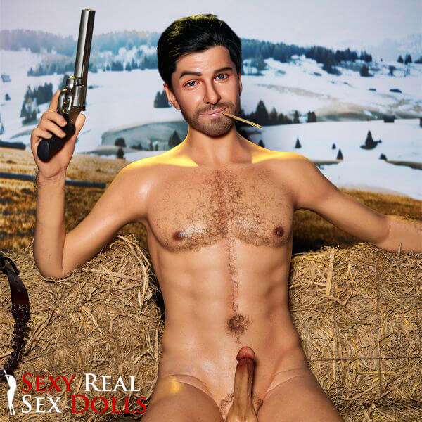 IronTech 170cm (5ft5') Sensual Cowboy Realistic Silicone Male Sex Doll - Allen