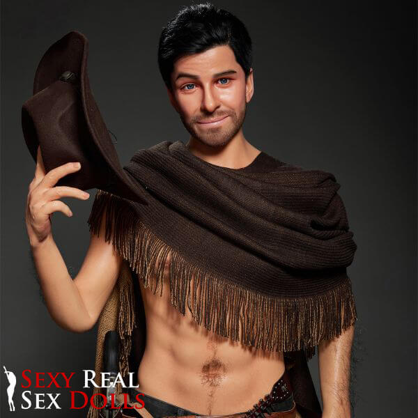 IronTech 170cm (5ft5') Sensual Cowboy Realistic Silicone Male Sex Doll - Allen