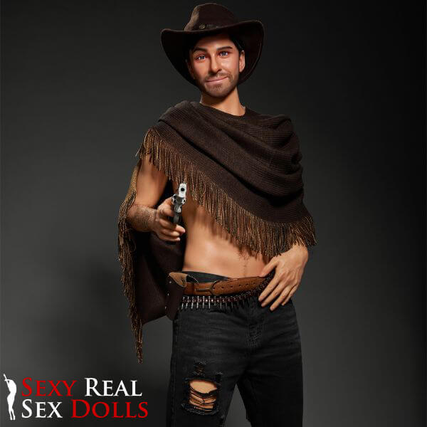 IronTech 170cm (5ft5') Sensual Cowboy Realistic Silicone Male Sex Doll - Allen