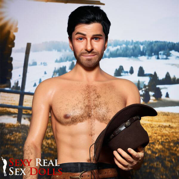 IronTech 170cm (5ft5') Sensual Cowboy Realistic Silicone Male Sex Doll - Allen