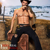 IronTech 170cm (5ft5') Sensual Cowboy Realistic Silicone Male Sex Doll - Allen