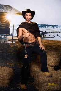 IronTech 170cm (5ft5') Sensual Cowboy Realistic Silicone Male Sex Doll - Allen