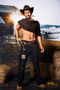 IronTech 170cm (5ft5') Sensual Cowboy Realistic Silicone Male Sex Doll - Allen