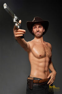 IronTech 170cm (5ft5') Sensual Cowboy Realistic Silicone Male Sex Doll - Allen