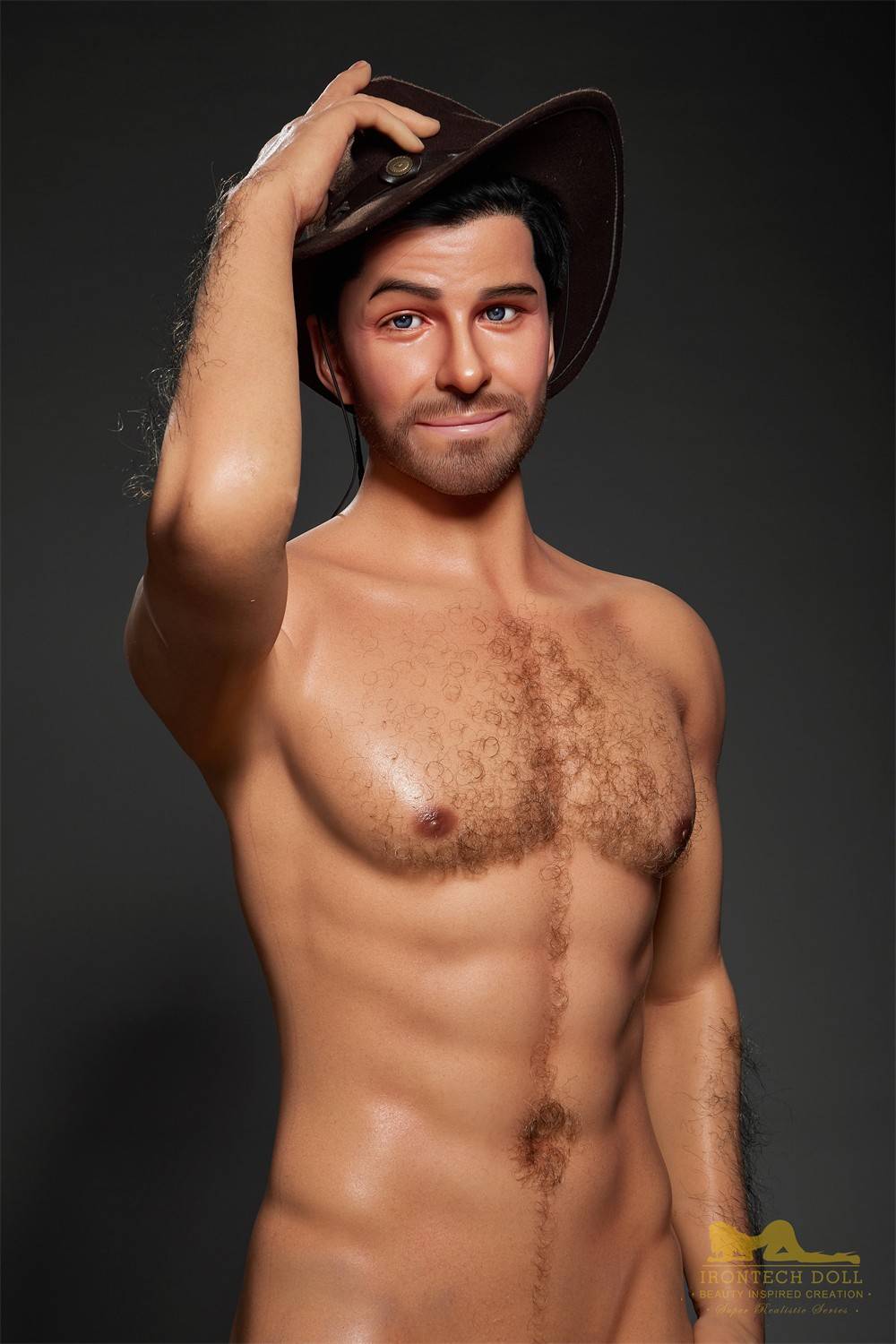 IronTech 170cm (5ft5') Sensual Cowboy Realistic Silicone Male Sex Doll - Allen