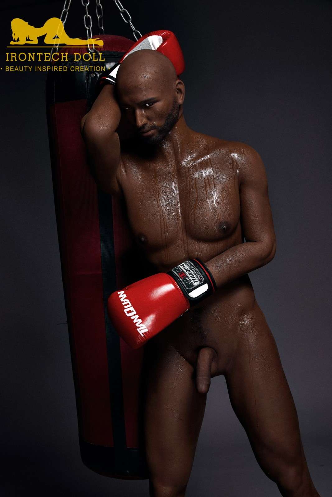 IronTech 175cm (5ft9') Boxing Champion Black Male Sex Doll - Jack