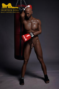IronTech 175cm (5ft9') Boxing Champion Black Male Sex Doll - Jack