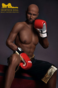 IronTech 175cm (5ft9') Boxing Champion Black Male Sex Doll - Jack