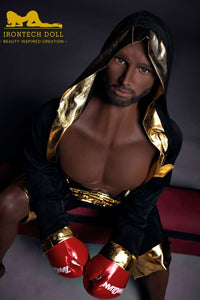 IronTech 175cm (5ft9') Boxing Champion Black Male Sex Doll - Jack