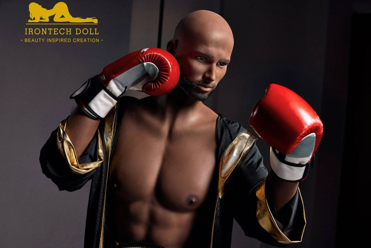 IronTech 175cm (5ft9') Boxing Champion Black Male Sex Doll - Jack