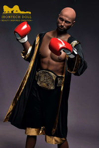 IronTech 175cm (5ft9') Boxing Champion Black Male Sex Doll - Jack