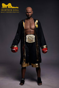 IronTech 175cm (5ft9') Boxing Champion Black Male Sex Doll - Jack