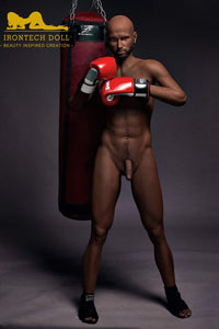 IronTech 175cm (5ft9') Boxing Champion Black Male Sex Doll - Jack