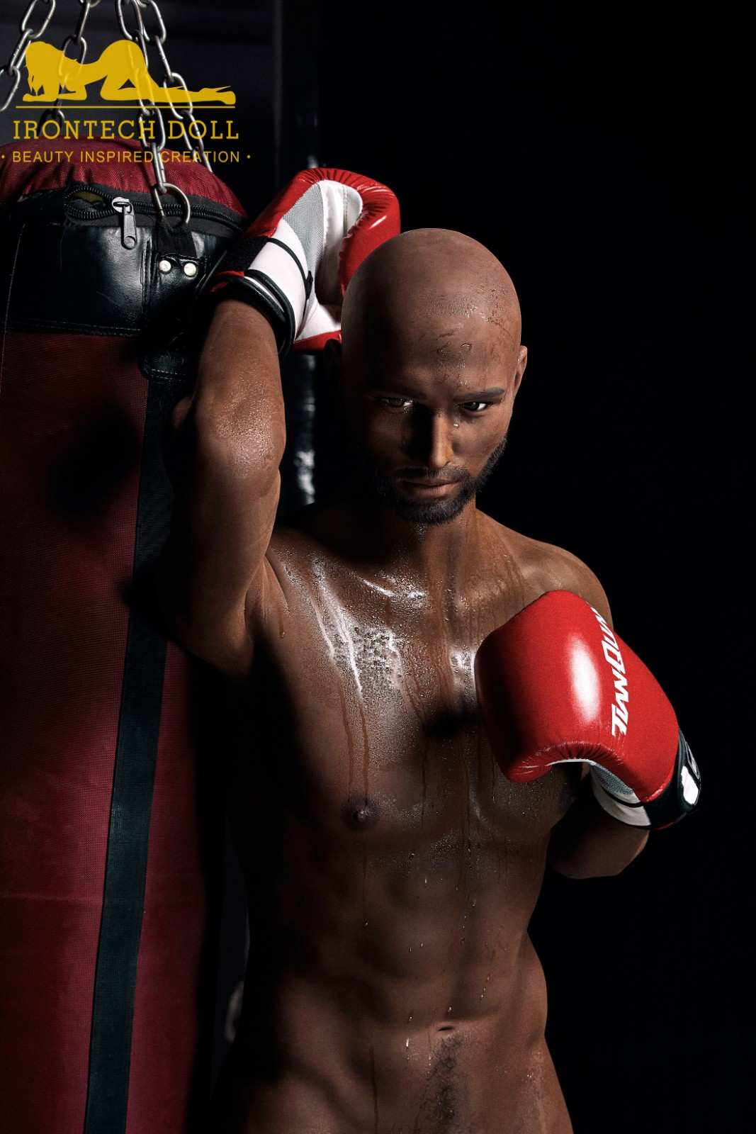IronTech 175cm (5ft9') Boxing Champion Black Male Sex Doll - Jack