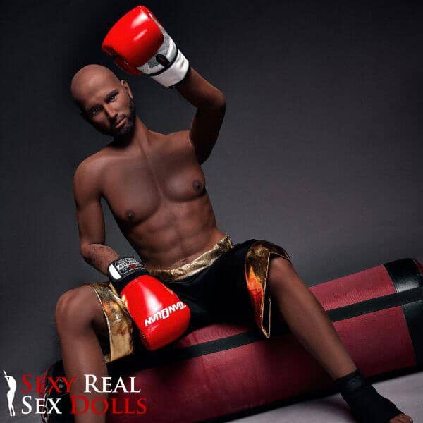 IronTech 175cm (5ft9') Boxing Champion Black Male Sex Doll - Jack