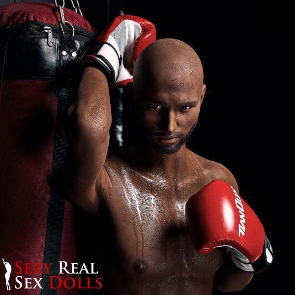 IronTech 175cm (5ft9') Boxing Champion Black Male Sex Doll - Jack