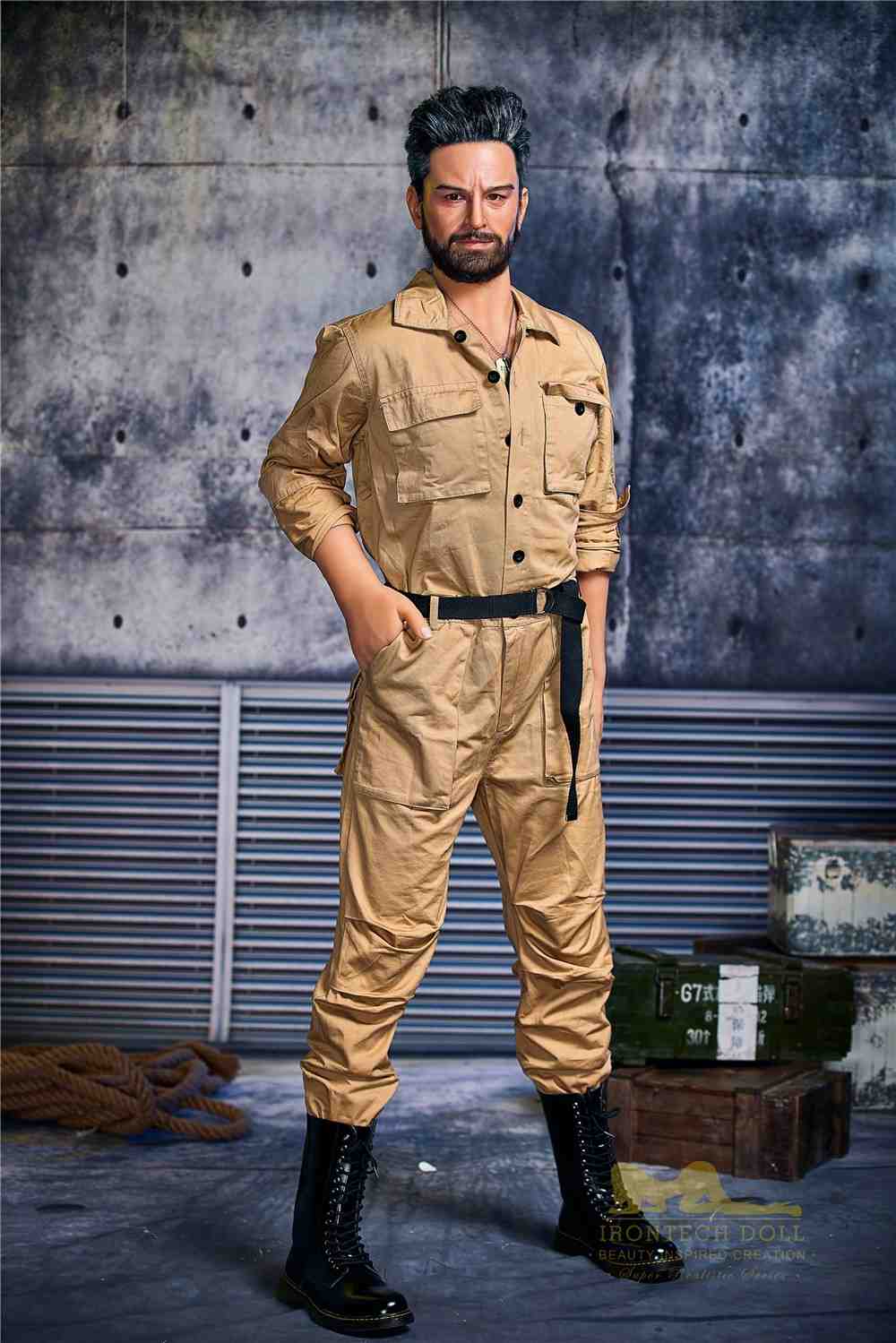 IronTech 175cm (5ft9') Sexy Matured Male with Silicone Head Doll Model - Robert
