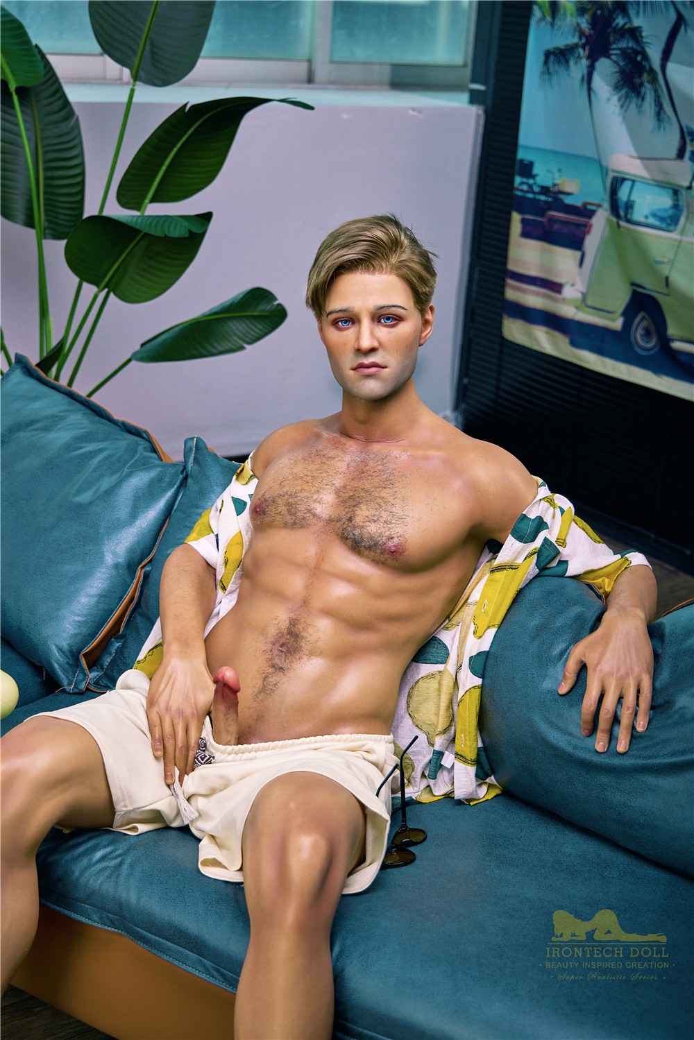 IronTech 176cm (5ft7') American Beach Boy Silicone Male Sex Doll - Jack