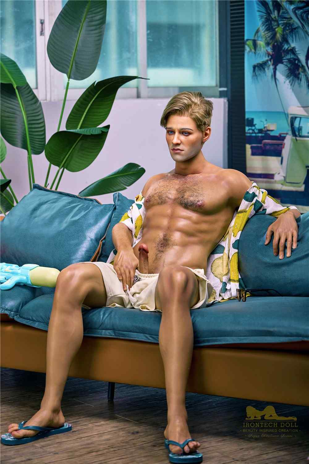 IronTech 176cm (5ft7') American Beach Boy Silicone Male Sex Doll - Jack