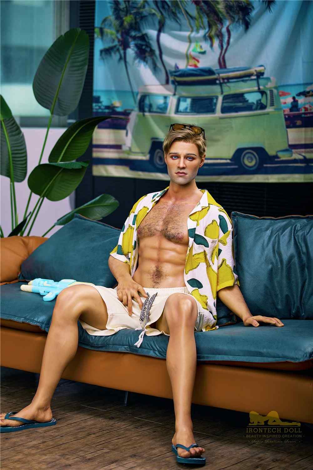 IronTech 176cm (5ft7') American Beach Boy Silicone Male Sex Doll - Jack