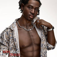 176cm (5ft7') Ebony Fantasy Muscular Build Silicone Male Sex Doll - James, IronTech, , Sexy Real Sex Dolls