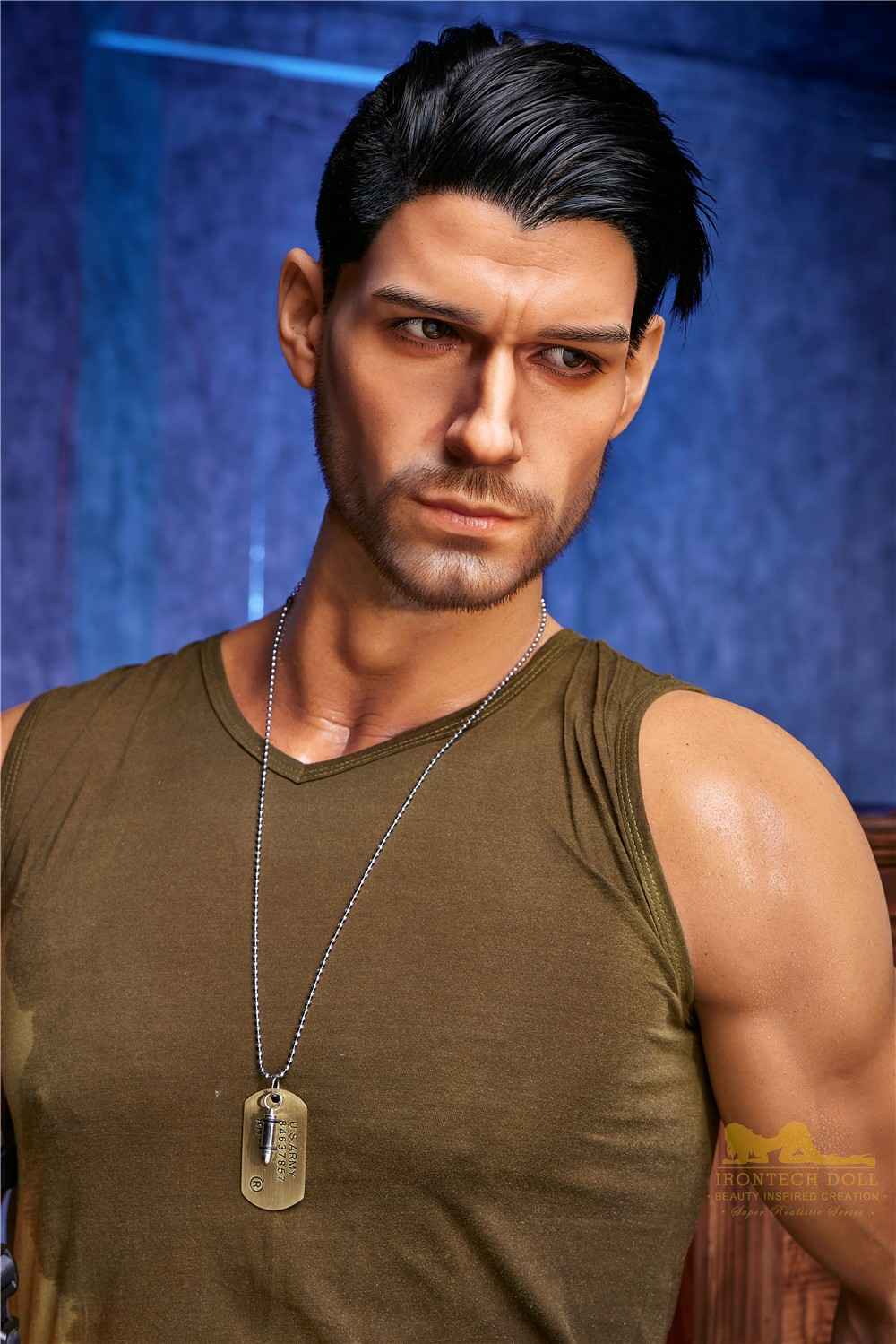 IronTech 176cm (5ft7') Elite Commando Muscular Silicone Male Sex Doll - Thomas