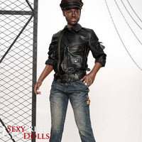 176cm (5ft7') Life Size Ebony Silicone Male Sex Doll - Bill, IronTech, , Sexy Real Sex Dolls