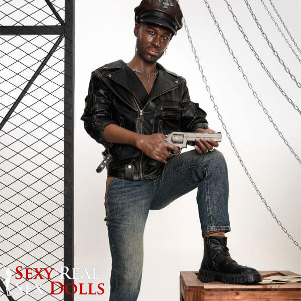 176cm (5ft7') Life Size Ebony Silicone Male Sex Doll - Bill, IronTech, , Sexy Real Sex Dolls