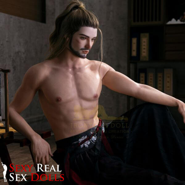 IronTech 176cm (5ft7') Long-Haired Mythical Warrior with Muscular Body Silicone Male Sex Doll - Jhon