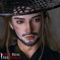 IronTech 176cm (5ft7') Long-Haired Mythical Warrior with Muscular Body Silicone Male Sex Doll - Jhon