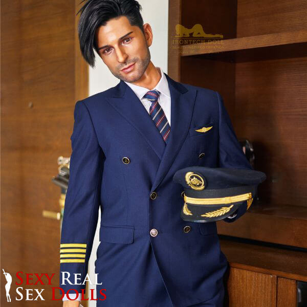 IronTech 176cm (5ft7') Luxury Airline Pilot Full Size Silicone Male Sex Doll - George