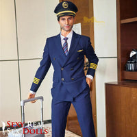 IronTech 176cm (5ft7') Luxury Airline Pilot Full Size Silicone Male Sex Doll - George