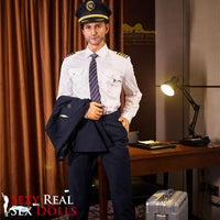 IronTech 176cm (5ft7') Luxury Airline Pilot Full Size Silicone Male Sex Doll - George
