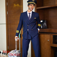 IronTech 176cm (5ft7') Luxury Airline Pilot Full Size Silicone Male Sex Doll - George