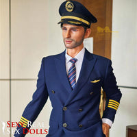 IronTech 176cm (5ft7') Luxury Airline Pilot Full Size Silicone Male Sex Doll - George