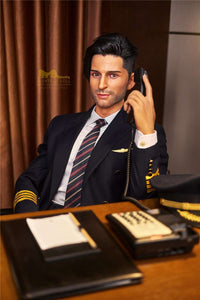 IronTech 176cm (5ft7') Luxury Airline Pilot Full Size Silicone Male Sex Doll - George