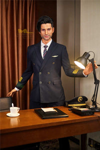 IronTech 176cm (5ft7') Luxury Airline Pilot Full Size Silicone Male Sex Doll - George