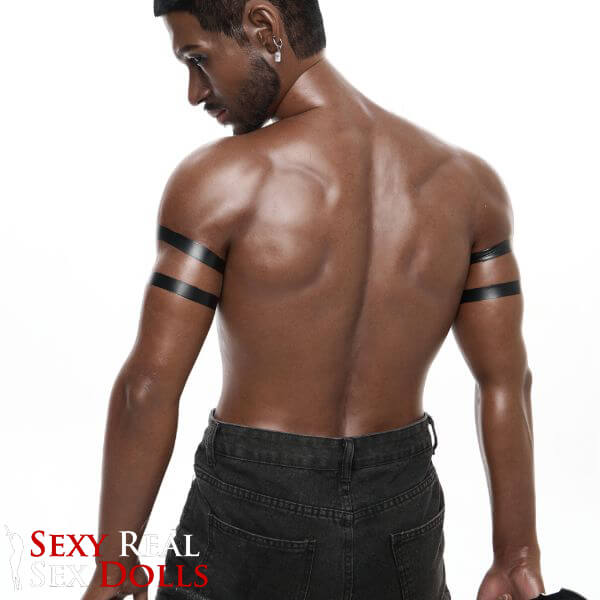 IronTech 176cm (5ft7') Muscular Ebony Fantasy Silicone Male Sex Doll - Bill