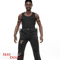 IronTech 176cm (5ft7') Muscular Ebony Fantasy Silicone Male Sex Doll - Bill