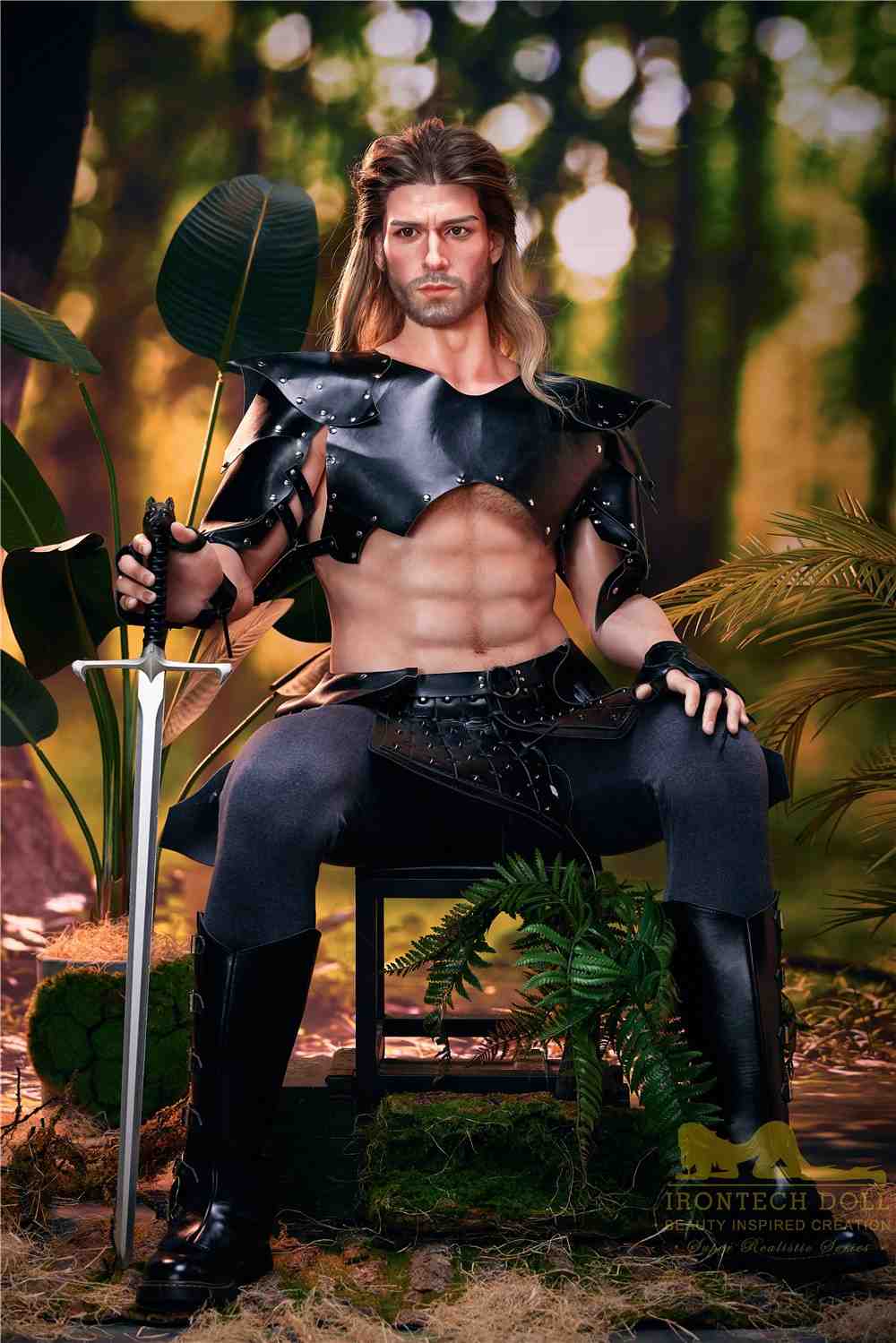 IronTech 176cm (5ft7') Sexy Soldier of War with Strong Muscular Build Silicone Male Sex Doll - Thomas