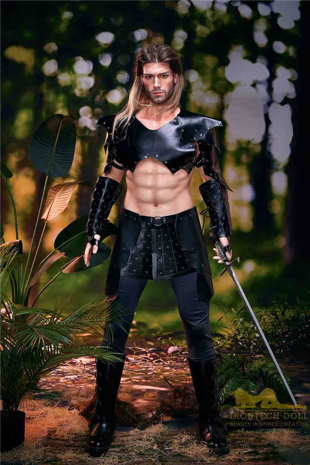 IronTech 176cm (5ft7') Sexy Soldier of War with Strong Muscular Build Silicone Male Sex Doll - Thomas