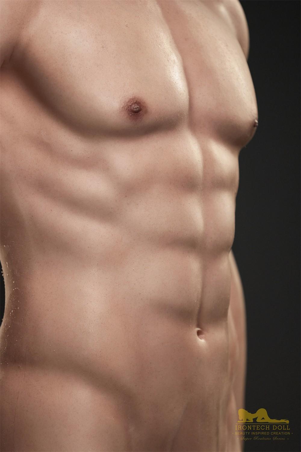 IronTech 176cm (5ft7") Strong, Muscular & Full Size Silicone Male Sex Doll - Kevin