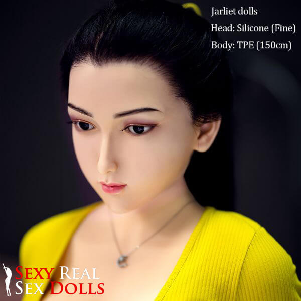 Jarliet Dolls 150cm (4ft9') - Hybrid Black-Haired Sex Doll – Curvy Seduction - Fine Jarliet