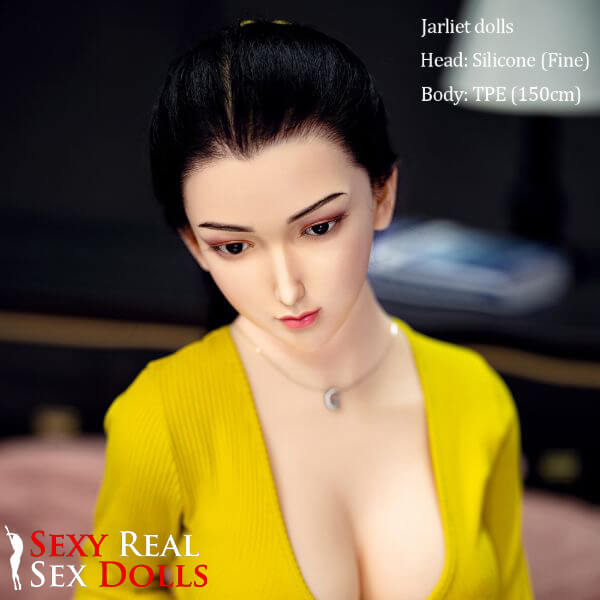 Jarliet Dolls 150cm (4ft9') - Hybrid Black-Haired Sex Doll – Curvy Seduction - Fine Jarliet