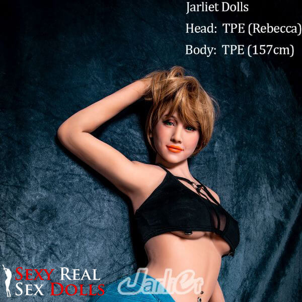 157cm (5ft1') - Sexy Blonde TPE Sex Doll – Exotic Beauty - Rebecca Jarliet, Jarliet Dolls, , Sexy Real Sex Dolls